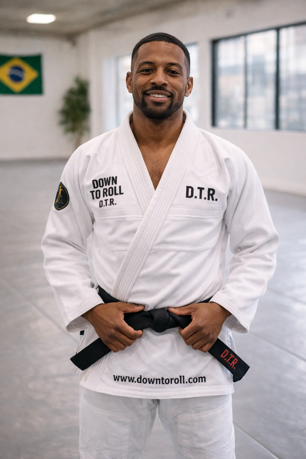 Minimal premium BJJ merch lifestyle shot